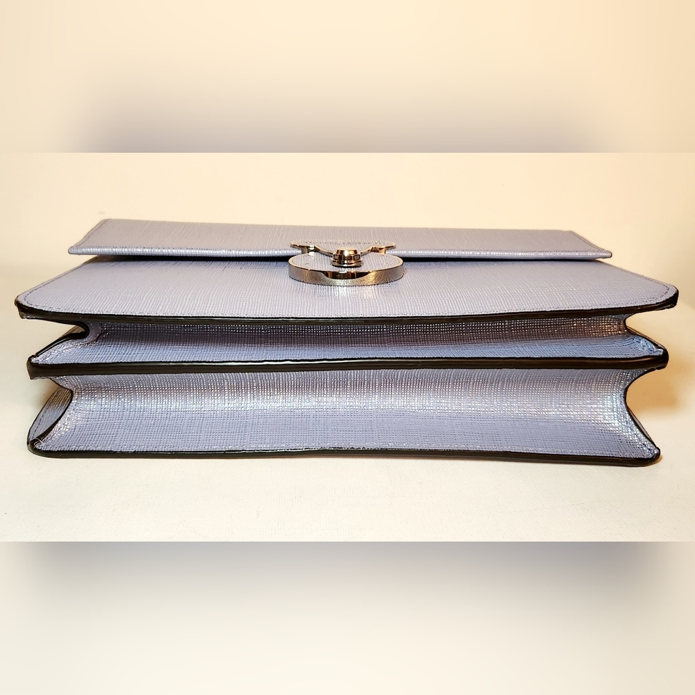Henri bendel Warren Street chain detail light blue crossbody shoulder bag - Picture 5 of 6